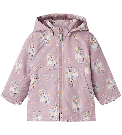 Name It Padded Jacket - NmfMaxi - Mauve Shadows/Unicorn