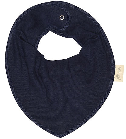 Petit Piao Teething Bib - Rib - Modal - Indigo Plum