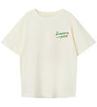 Name It T-shirt - NkmOveryn - Cloud Dancer/Burger