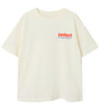 Name It T-shirt - NkmOveryn - Cloud Dancer/Sandwich