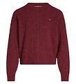 Tommy Hilfiger Blouse - Knitted - Chenille - Deep Rouge
