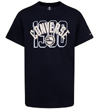Converse T-Shirt - Classic+ Boog Logo - Zwart