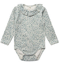 Sofie Schnoor Bodysuit L/æ - Blue Dawn w. Flowers