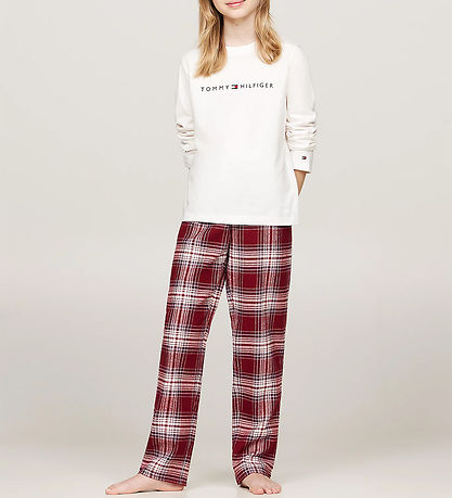 Tommy Hilfiger Pyjama Set - 2 Parts - PJ Print - Ancient White/B