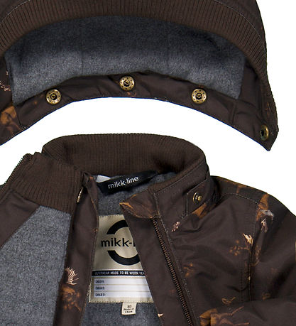 Mikk-Line Winter Coat - Recycled - Molé w. Moose