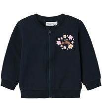 Name It Sweat Cardigan - NbfVrille - Darl Sapphire/Blumen