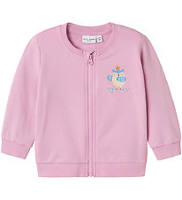 Name It Sweat Cardigan - NbfVrille - Pastel Lavender/Bird