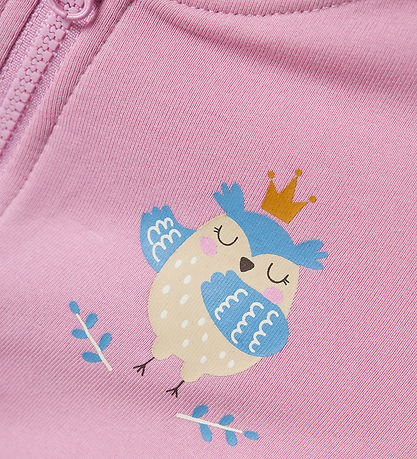 Name It Zip Sweatshirt - NbfVrille - Pastel Lavender/Bird