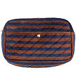 Fan Palm Toiletry Bag - Large - Blues & Stripes
