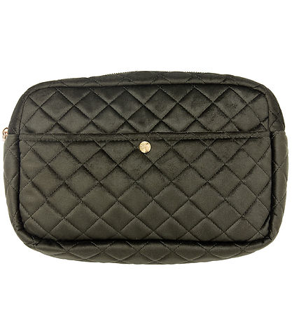 Fan Palm Toiletry Bag - Large - Quilted Velvet - Palm Green