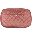 Fan Palm Toiletry Bag - Large - Quilted Velvet - Vintage Rose