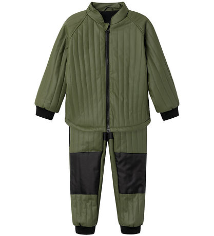 Name It Thermo Set - PU - Fleece Lining - NmmMud - Climbing Ivy
