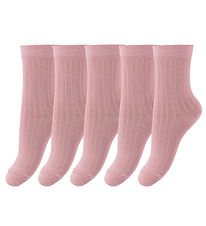 Minipop Socks - Bamboo - 5-Pack - Rose