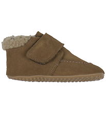 Pom Pom Soft Sole Leather Shoes w. Lining - Shepheard Velcro - D