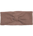 Racing Kids Headband - Wool/Cotton - Brown w. Bow