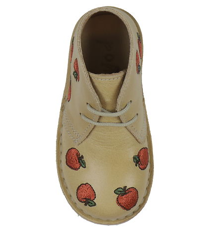Pom Pom Skór - Eftirréttur Lace - Dark Camel