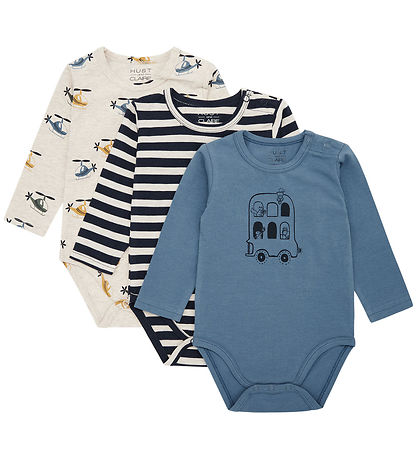 Hust and Claire Romper L/æ - Bertram - 3-pack - Navy