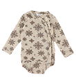 Joha Wrap Bodysuit L/æ - Wool - Beige