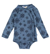 Joha Wickelbody L/æ - Wolle - Blau