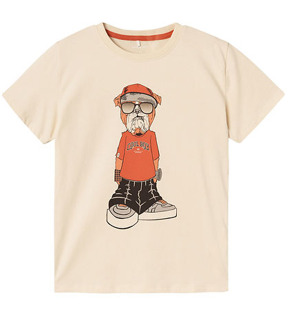 Name It T-shirt - NkmO clock - Summer Sand