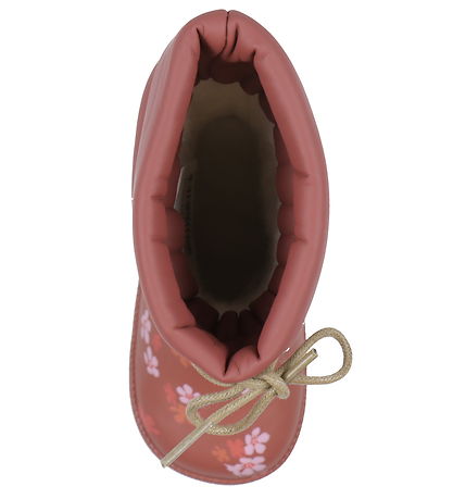 CeLaVi Thermo Boots w. Lining - Apple Butter w. Flowers
