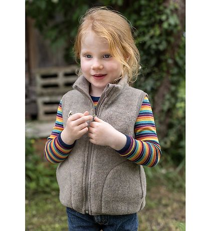 Engel Waistcoat - Wool - Walnut Melange