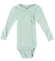 Engel Wrap samfella L/æ - Ull/Silki - Pastel Myntugrænt