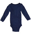 Engel Bodysuit L/æ - Wool/Silk - Navy