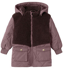 Name It Steppjacke m. Teddyfleece - NmfMika - Grape Shake