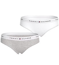 Tommy Hilfiger Knickers - 2-Pack - White/Light Grey Heather