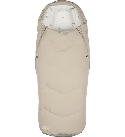 Voksi Fußsack - Urban - 90/115 cm - Muschel Sand/Flügel