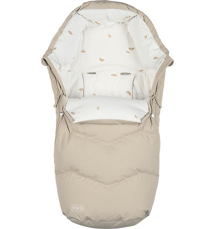 Voksi Fußsack - Urban - 90/115 cm - Muschel Sand/Flügel