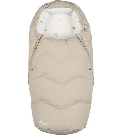 Voksi Fußsack - Urban - 90/115 cm - Muschel Sand/Flügel