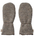 Wheat Mittens - Wool fleece - Jay - Brown Melange