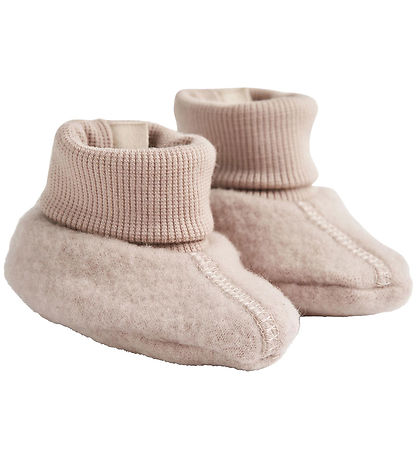 Wheat Krabbelschuhe - Wollfleece - Lei - Dry Rose