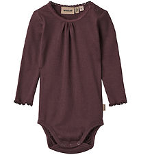 Wheat Body L/æ - Rib - Lotta - Aubergine