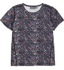 Color Kids T-Shirt - Phantom m. Blumen