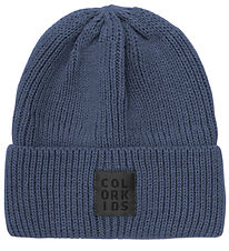 Color Kids Mütze - Wolle/Acryl - Vintage Indigo