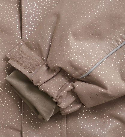 En Fant Snowsuit - Pine Bark w. Gold Dots