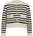 Sofie Schnoor Cardigan - Strikk - Off White m. Striper