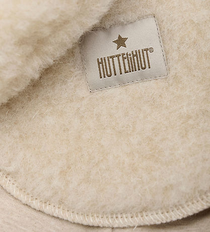 Huttelihut Balaclava - Wool - 2-layer - Cement w. Ears