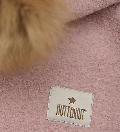 Huttelihut Balaclava - Wool - 2-layer - Fawn w. Pom-Pom