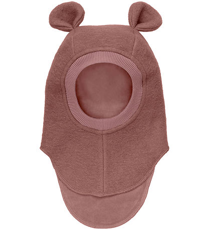 Huttelihut Balaclava - Wool - 2-layer - Withered Rose w. Ears