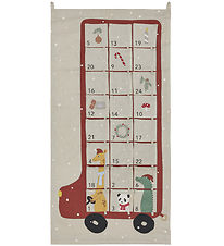 OYOY Advent Calendar - Bus - Clay/Red