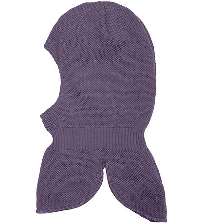 Minymo Balaclava - Wool/Cotton - 2-layer - Purple Sage