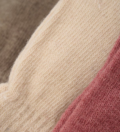 Minymo Gloves - Wool - 3-Pack - Dusty Rose