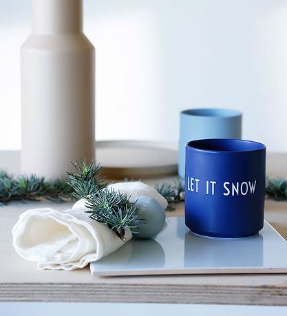 Design Letters Cup - Favourite - Let It Snow - Midnight Blue