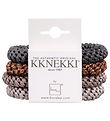 Kknekki Elastische Haarband - 4-pack - Bruin Mix