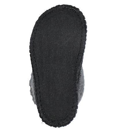 Huttelihut Slippers - Wool - Grey Melange