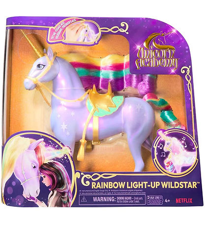 Unicorn Academy Enhörning m. Ljud/Ljus - 28 cm - Wildstar